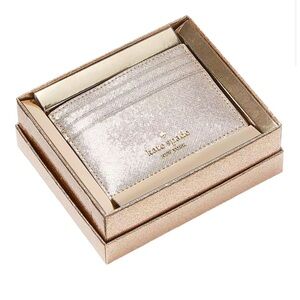 NWT Kate Spade Rose Gold Card Holder